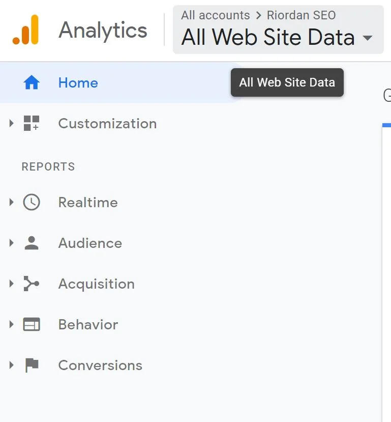 logging into google analytics