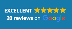 google reviews blue bg SEO Dublin